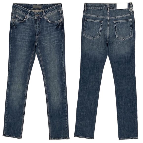 Acne Jeans Men's Stone Wash Distressed Boot Cut in HEX Blur Archive Size 27 - Picture 1 of 10